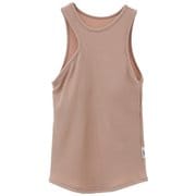 リブタンクトップ レディース フィットネス ヨガ パット付きシャツ ベージュ(03) サイズ1(M-Lサイズ) B1943TUB018