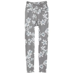Beigeflowerプリントクロスレギンス レディース 水陸両用 フィットネス ヨガ パンツ ブラウン（03） サイズ1（M-Lサイズ） B1943JUP019