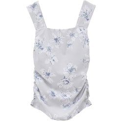 Beigeflowerプリントミドルトップス レディース 水陸両用 フィットネス ヨガ パット付きシャツ エクリュ（02） サイズ0（S-Mサイズ） B1943JUB020
