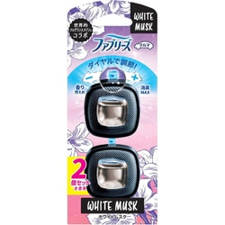 消臭芳香剤 車用 ファブリーズ イージークリップ ホワイトムスク 2.5ml×2