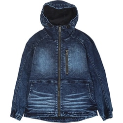 デニムジップアップパーカー ネイビー LL GKW-9201