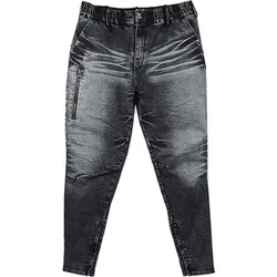 デニムジップアップパンツ ブラック LL GKW-9203