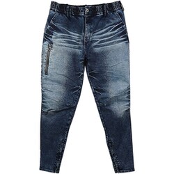 デニムジップアップパンツ ネイビー M GKW-9203