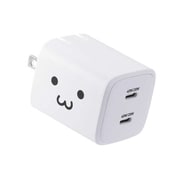 USB Type-C 充電器 PD 40W PPS 高速充電 USB-C ×2 折りたたみ式プラグ 小型 軽量 GaN II 採用 しろちゃん MPA-AC10640WF