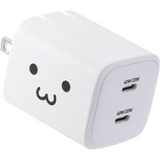 USB Type-C 充電器 PD 40W PPS 高速充電 USB-C ×2 折りたたみ式プラグ 小型 軽量 GaN II 採用 しろちゃん MPA-AC10640WF