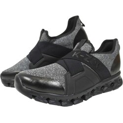 クロスベルト軽量通気シューズ ブラック 28.0cm KZS-110