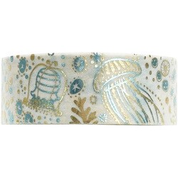 きらぴかマスキングテープ 15mm幅 星アカリ Jellyfish ks-dt-30027