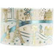 きらぴかマスキングテープ 27mm幅 星アカリ Paris ks-dt-40017