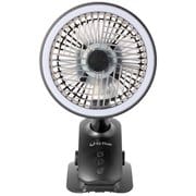 LEDライト付き卓上クリップファン ブラック AW-CL094LED(BK)