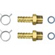 風呂用ツインホース用金具セット 13A×R1/2 TH-405-2P