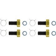 風呂用ツインホース用金具セット 13A×G1/2 TH-411P-4P