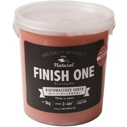 FINISH ONE 珪藻土 缶 テラコッタ 5kg