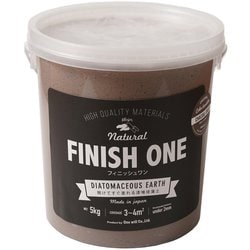 FINISH ONE 珪藻土 缶 チャコールグレー 5kg