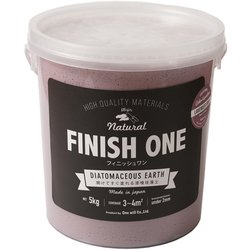 FINISH ONE 珪藻土 缶 ラベンダーグレー 5kg