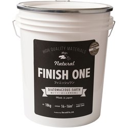 FINISH ONE 珪藻土 缶 カーキ 18kg