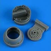 QIC72692 1/72 Fw190D-9カウリング/冷却フラップ（開状態） （IBG用） [プラモデル用パーツ]