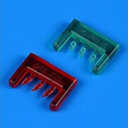 QIC72697 1/72 Bf109F/G/K 翼航法灯 赤・青 各3個入 （エデュアルド用） [プラモデル用パーツ]
