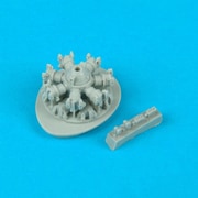 QIC72053 1/72 TBM-1 アベンジャーエンジン （ハセガワ用） [プラモデル用パーツ]