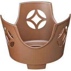 丸こんろ 七宝 素焼き茶 大 M10-796 QKV8502