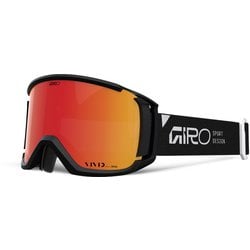 リボルト アジアンフィット スキー スノーボード ゴーグル 眼鏡対応 BLACK STACKED（VIVID Ember） 7172027