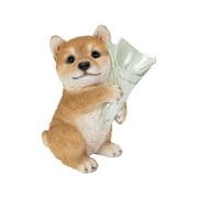 H22155 [一輪挿し ブーケを持つ柴犬]