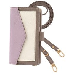 TR2way-PIX9A-SP [Google Pixel9a 用 ケース 手帳型 トリコロール 2Way スマホショルダー スマホケース エレガンテ Elegante/スモーキーパープル]