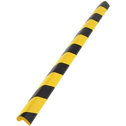 安心クッション L字型90cm大 油面接着仕様 ブラック/イエロー AC-99YS