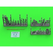GM-35-069 1/35 WWII アメリカ ブローニングM2HB .50口径（12.7mm）機関銃セット D69820揺架/D68375小型弾倉付 大戦初期戦車用 [プラモデル用パーツ]