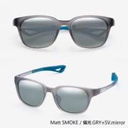 EIGHT SUN MATTSMOKE-GRY+SV.MIRROR [SOLAIZ EIGHT SUN ウェリントンモデル Matt SMOKE/偏光GRY+SV.mirror]