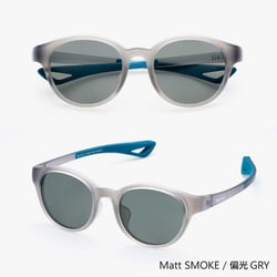 EIGHT HAKU MATTSMOKE-GRY [SOLAIZ EIGHT HAKU ボストンモデル Matt SMOKE/偏光GRY]