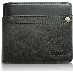 EDWIN 0510634 エンボスロゴ 中ベラ財布 BLACK 22269248