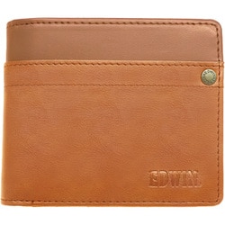 EDWIN 0510635 エンボスロゴ 二つ折財布 CAMEL 22269249