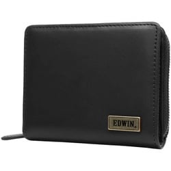 EDWIN 0510743 BDレザー R-ZIP 二つ折財布 BLACK 22269253