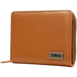EDWIN 0510743 BDレザー R-ZIP 二つ折財布 BROWN 22269253