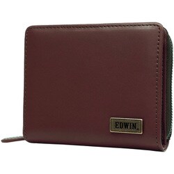 EDWIN 0510743 BDレザー R-ZIP 二つ折財布 D.BROWN 22269253