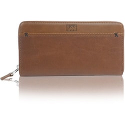 Lee 0520691 クロスワックス R-ZIP 長財布 BROWN 21969016