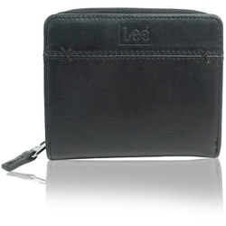 Lee 0520693 クロスワックス R-ZIP 二ツ折財布 BLACK 21969017