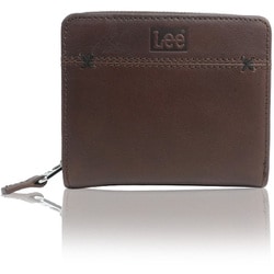 Lee 0520693 クロスワックス R-ZIP 二ツ折財布 D.BROWN 21969017