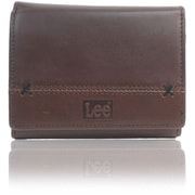 Lee 0520694 クロスワックス L-ZIP 二ツ折財布 D.BROWN 21969018