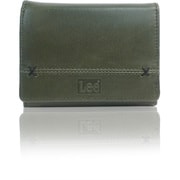 Lee 0520694 クロスワックス L-ZIP 二ツ折財布 GREEN 21969018
