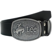 21969021 [Lee 0120603 40mm レザートップバックルベルト BLACK]