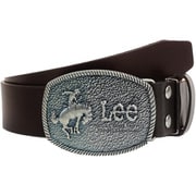 21969021 [Lee 0120603 40mm レザートップバックルベルト D.BROWN]