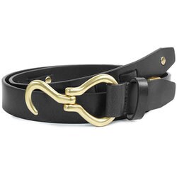 21969022 [Lee 0120604 30mm レザーフックベルト BLACK]