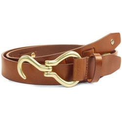 21969022 [Lee 0120604 30mm レザーフックベルト BROWN]