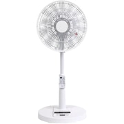 リビング扇風機 DCモーター搭載 30cm 7枚羽根 リモコン式 ホワイト ZFL-D4B(W)