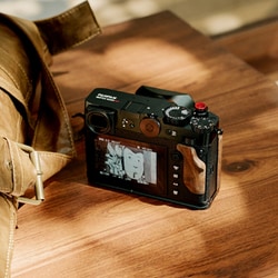 スモールリグ　gfx100rf ハンドル付きプレート FUJIFILM GFX100RF用木製ハンドル付きL字型マウントプレート