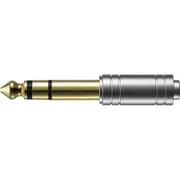 ヘッドホン変換プラグ φ3.5mmステレオミニプラグ⇒φ6.3mmステレオ標準プラグ AT3C1Sa