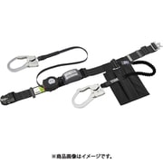 胴ベルト型ロック付き巻取式 ダブル ワンタッチバックル仕様 REELOCK S2NEO + EXJ補助ロープ スカイブルー OT-SLN505-WEB-SB