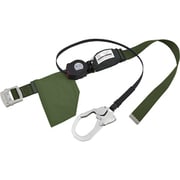胴ベルト型ロック付き巻取式 シングル REELOCK S2NEO 130kg仕様 グリーン SLN505-130-GR