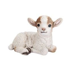 H19210-1 [横たわる茶色の頭髪の子羊]